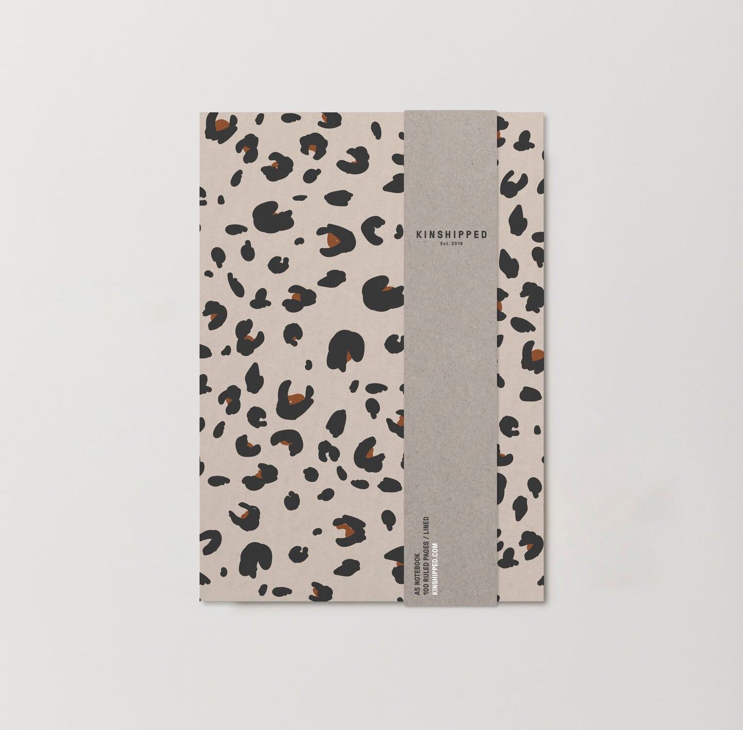 A5 Notebook - Cream Leopard