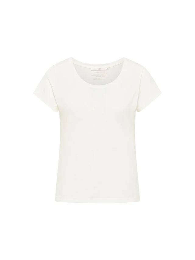 SHORT SLEEVED SHIRT (GOTS) made of organic cotton - Off White