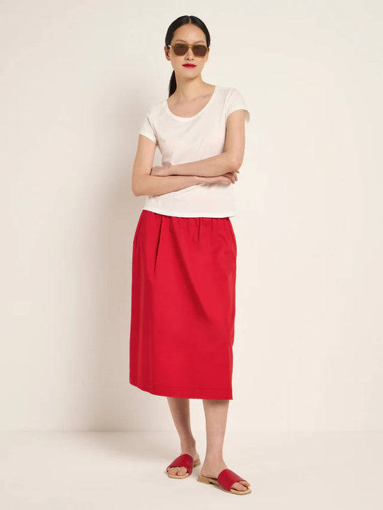 SHORT SLEEVED SHIRT (GOTS) made of organic cotton - Off White