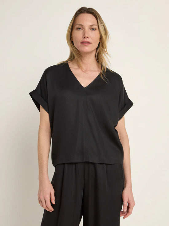 BLOUSE SHIRT made of Tencel™ Lyocell - Black