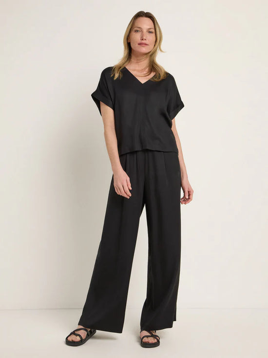 BLOUSE SHIRT made of Tencel™ Lyocell - Black