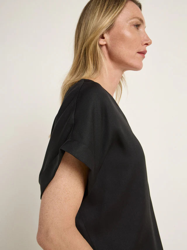 BLOUSE SHIRT made of Tencel™ Lyocell - Black