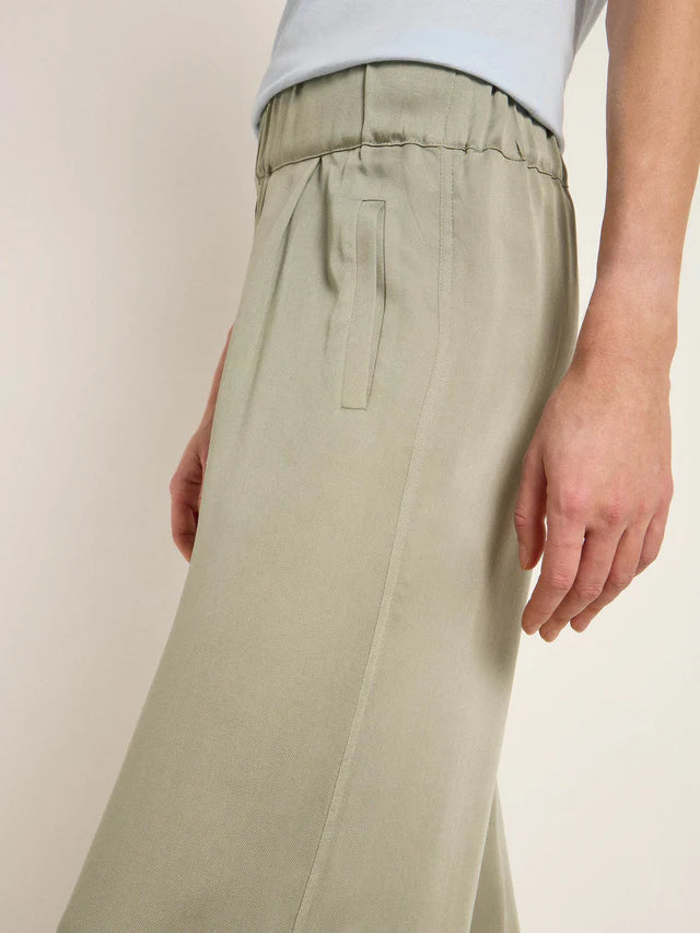 Wide-leg pants made from Tencel™ Lyocell - Aqua Grey