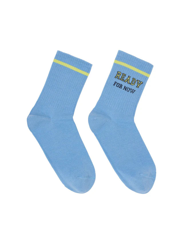 STATEMENT SOCKS (GOTS) - Skyway & Lime