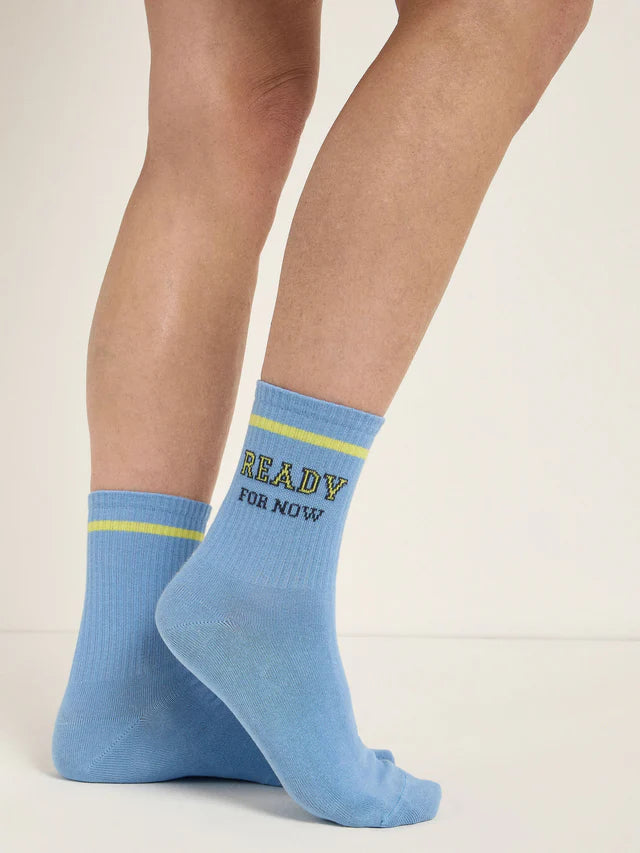STATEMENT SOCKS (GOTS) - Skyway & Lime