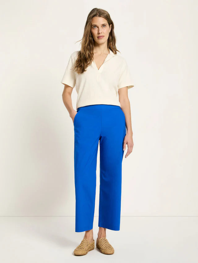 Cropped Trousers GOTS - Lapis