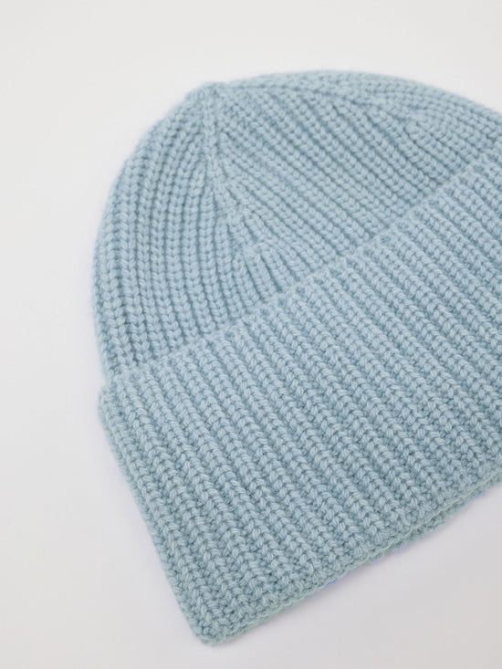 BEANIE - GOTS - Frozen Blue Melange