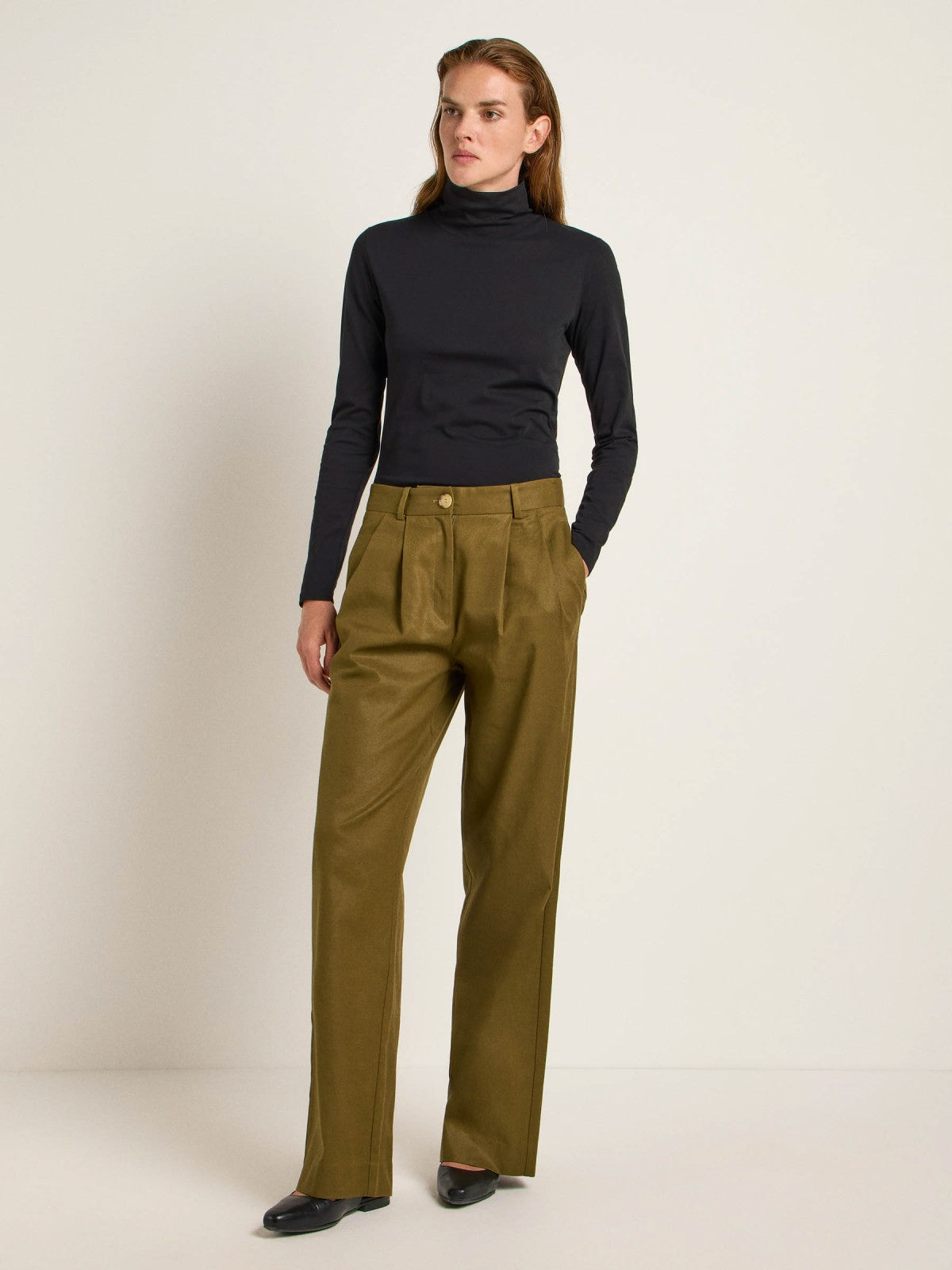 MARLENE PANTS (OCS) - Dark Olive