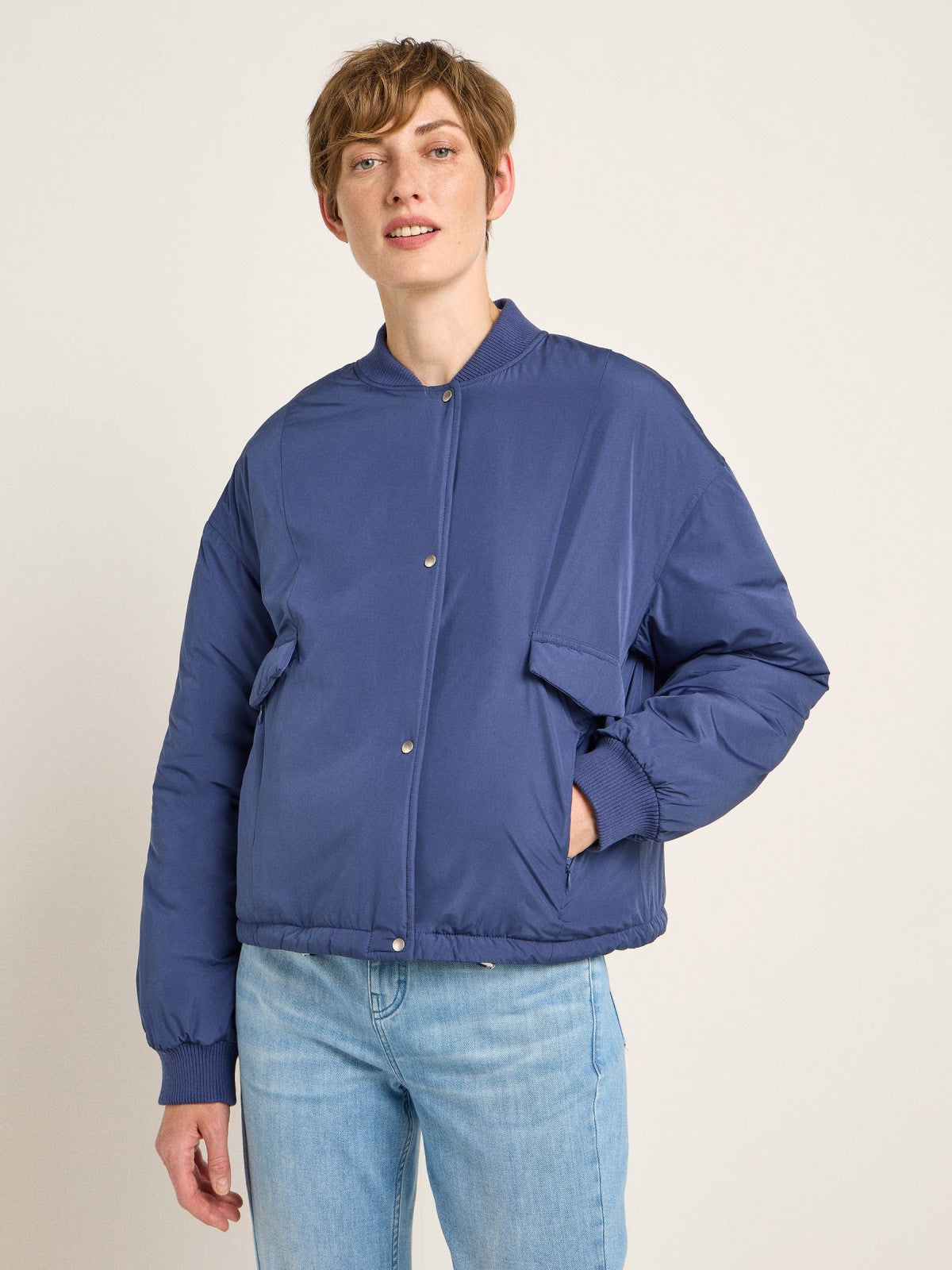 PADDED BLOUSON (GRS) - Dove Blue