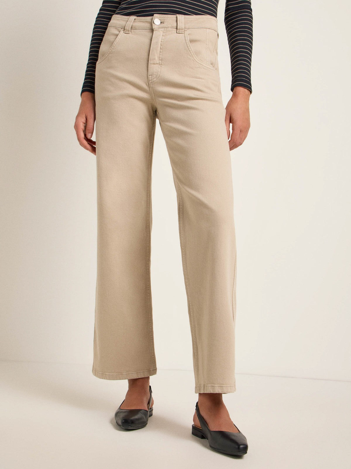 WIDE LEG PANTS (GOTS) - Undyed