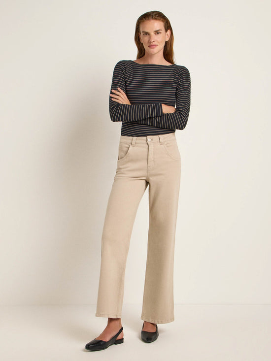 WIDE LEG PANTS (GOTS) - Undyed