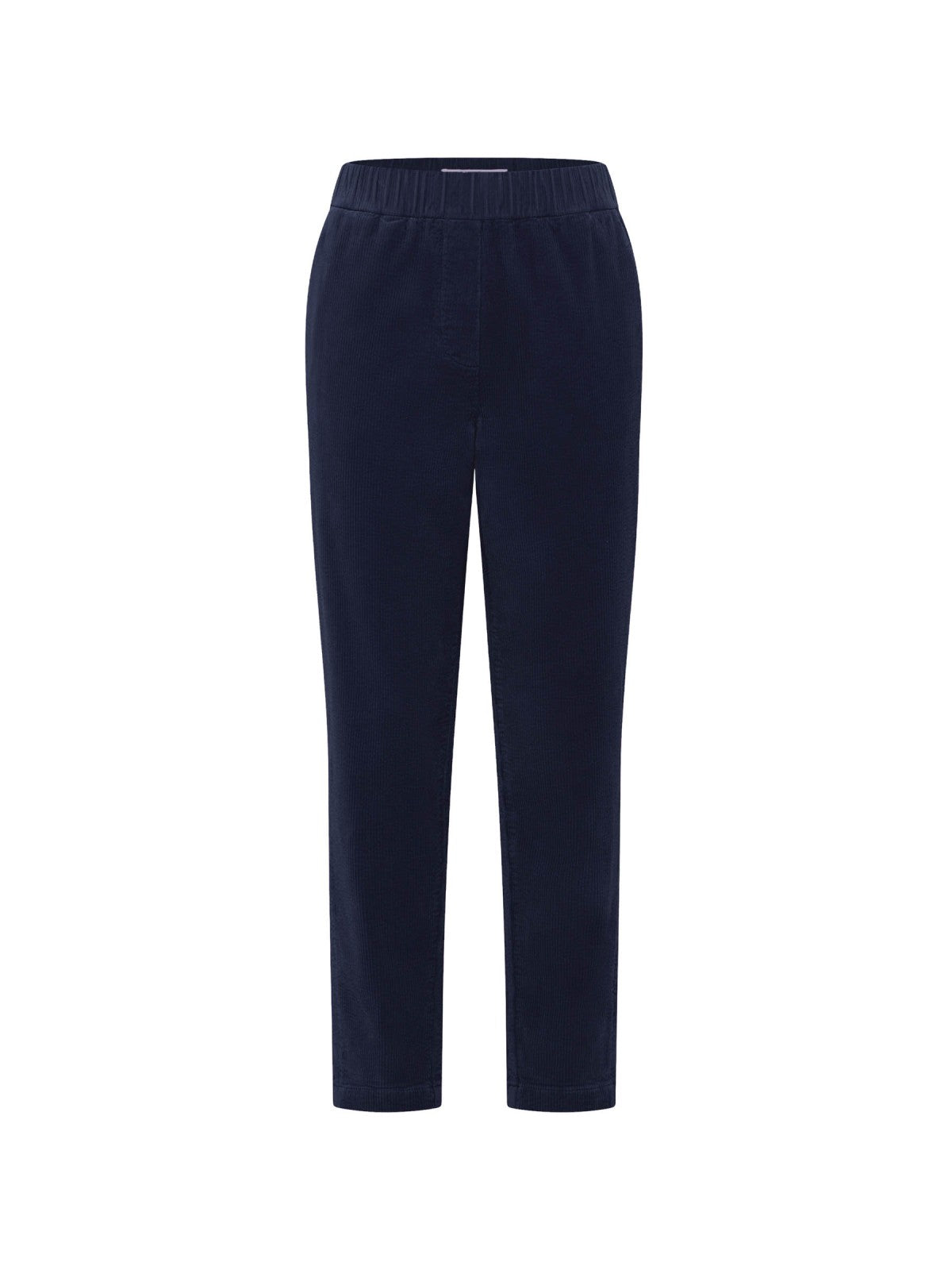 CORDUROY TROUSERS WITH ELASTIC WAISTBAND (GOTS) - Midnight