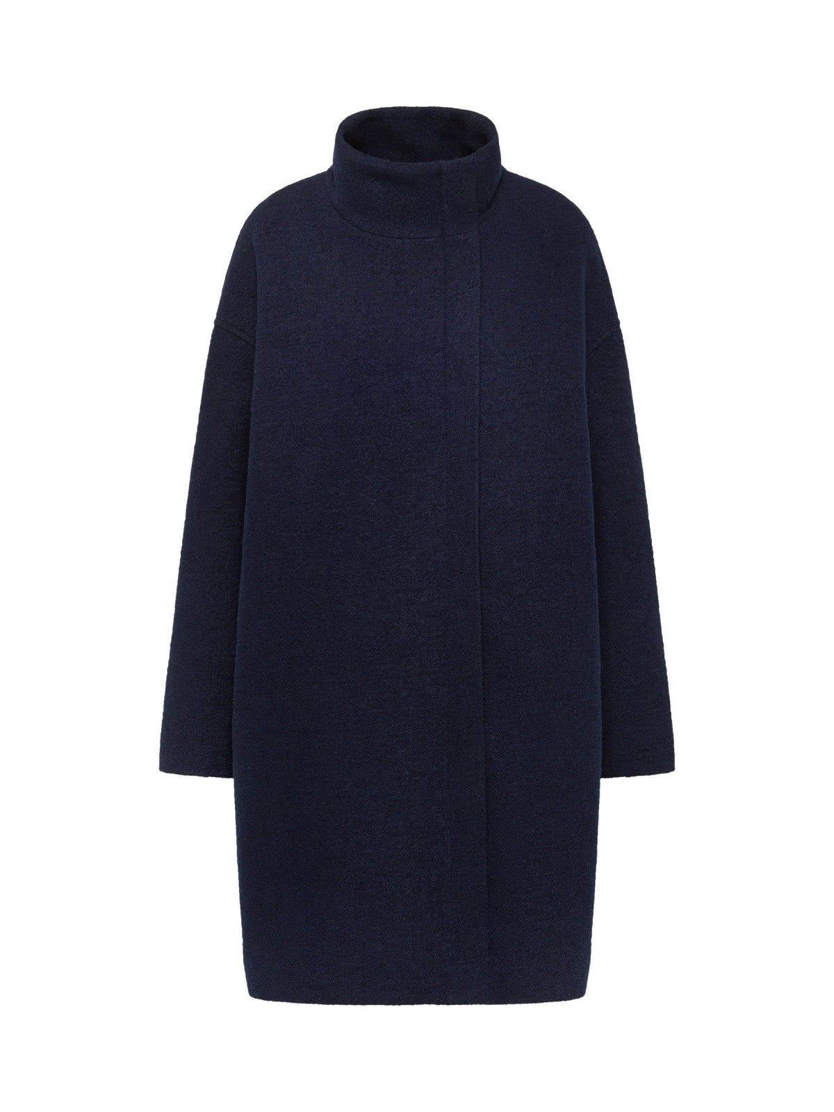 OVERSIZED WOOL COAT (GOTS) - Midnight