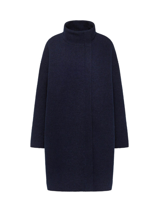 OVERSIZED WOOL COAT (GOTS) - Midnight