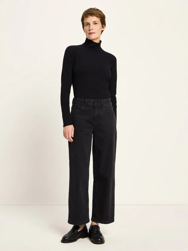 CROPPED JEANS (OCS) - Black