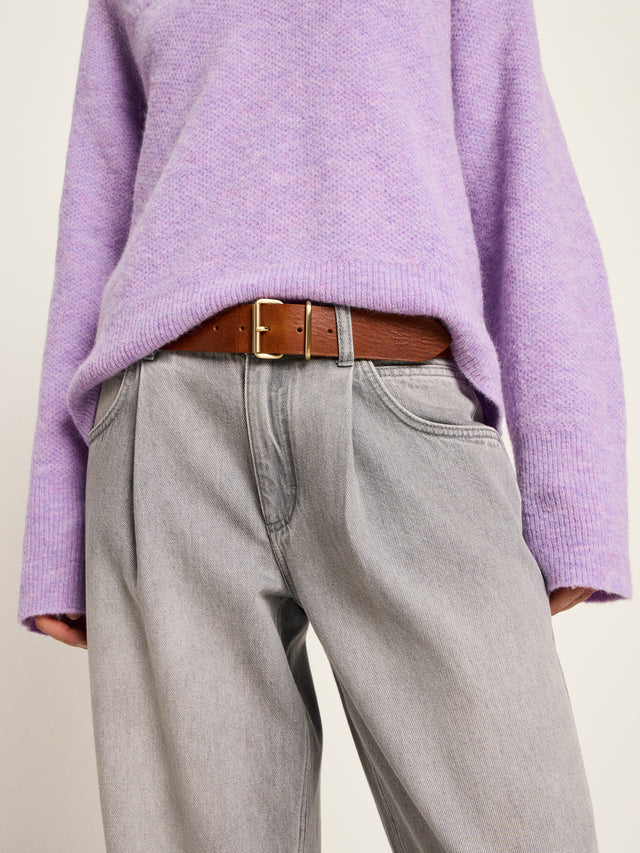 Wide Belt - Cinnamon