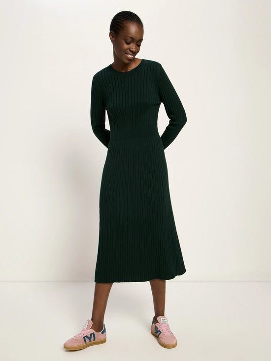 KNITTED DRESS (GOTS) - Forest