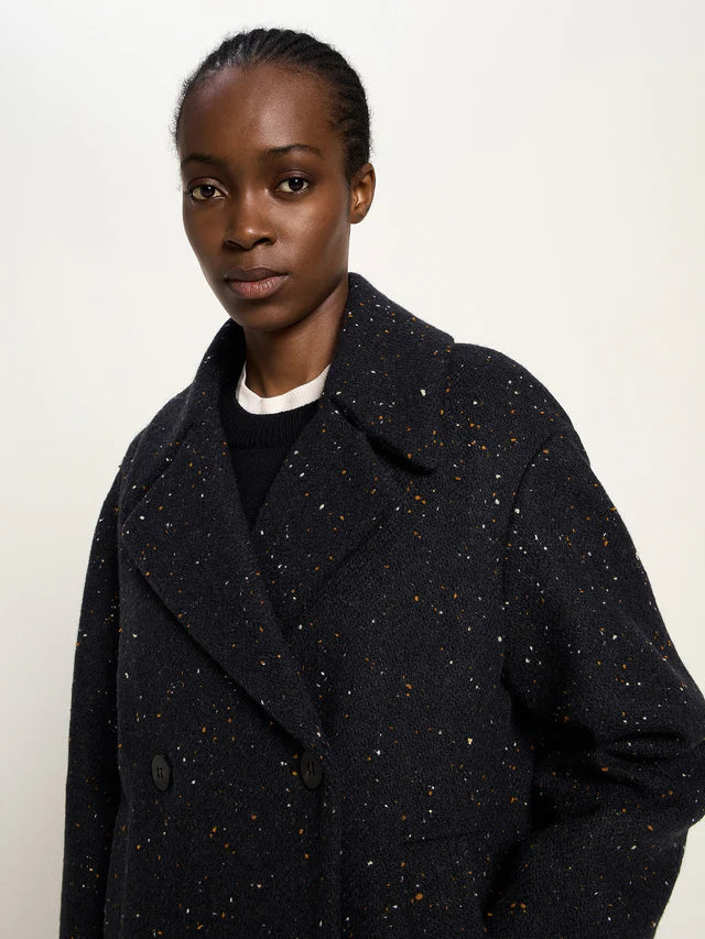 COAT made of virgin wool - Black