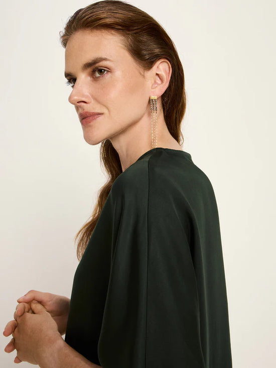 3/4 sleeve blouse made from TENCEL™ - Forest