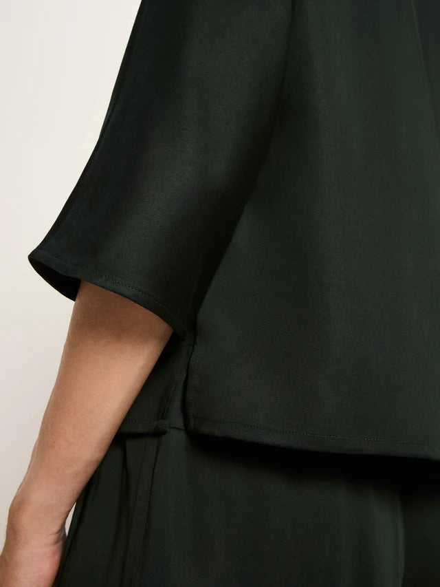 3/4 sleeve blouse made from TENCEL™ - Forest