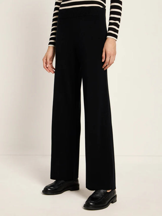 KNITTED PANTS GOTS - Black