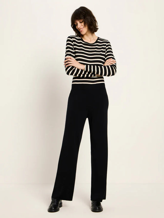 KNITTED PANTS GOTS - Black