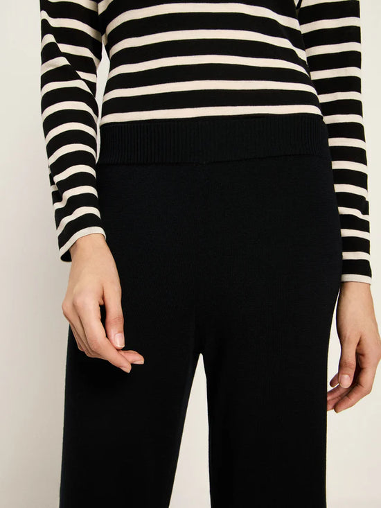 KNITTED PANTS GOTS - Black