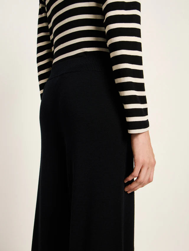 KNITTED PANTS GOTS - Black