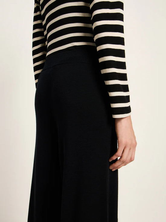 KNITTED PANTS GOTS - Black