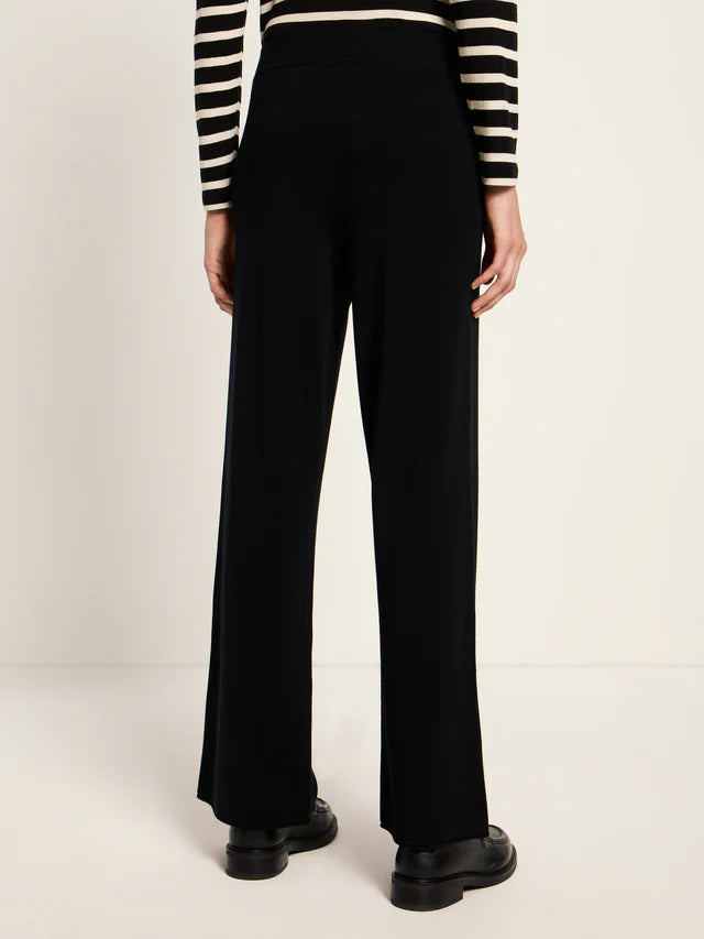 KNITTED PANTS GOTS - Black