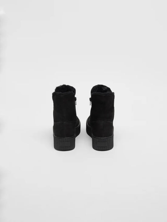 FUR BOOT - Black