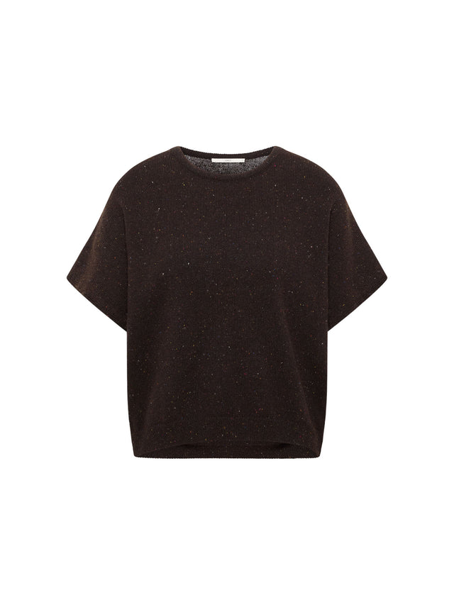 Pullunder (GOTS) - Bitter Chocolate Tweed