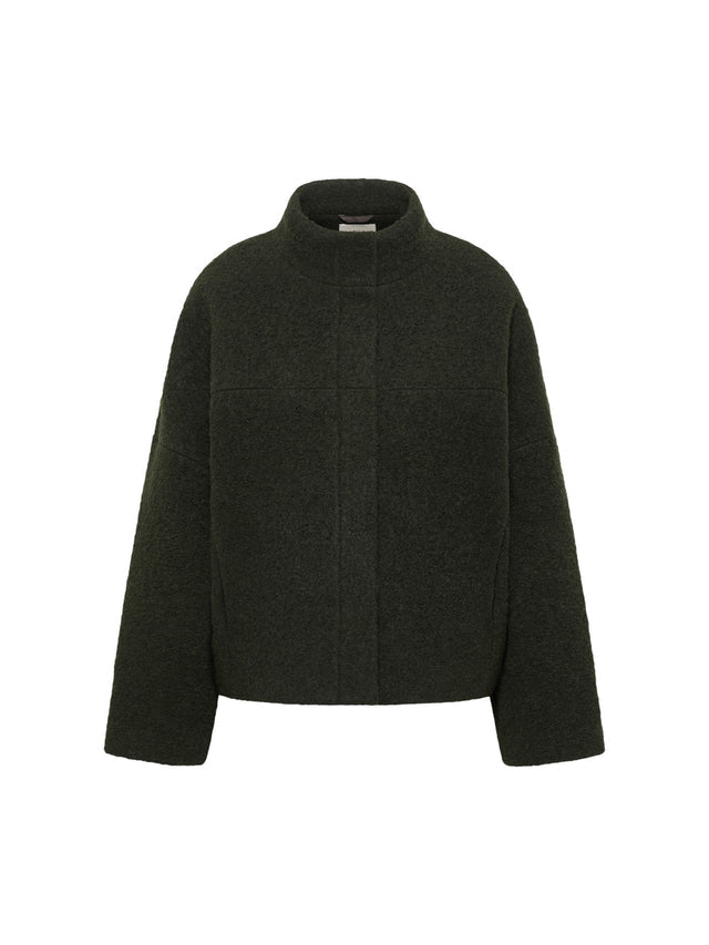 Bouclé Jacket (GOTS) - Dark Turtle