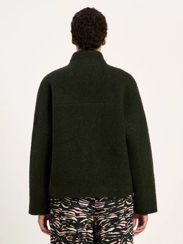 Bouclé Jacket (GOTS) - Dark Turtle