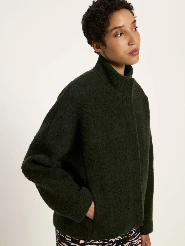 Bouclé Jacket (GOTS) - Dark Turtle