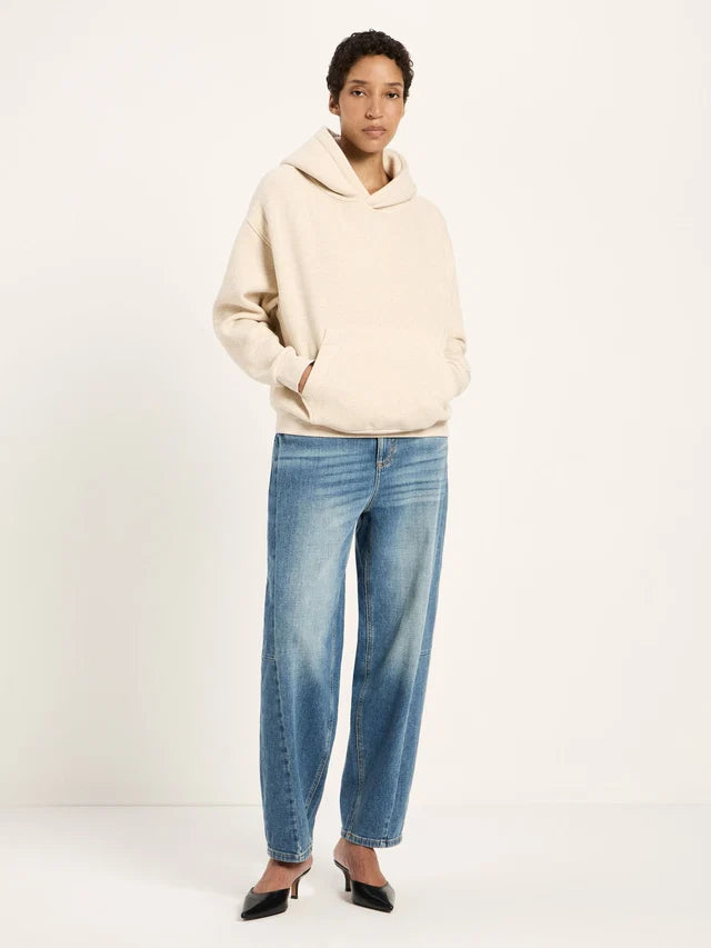 Hooded sweatshirt (GOTS) - creme melange