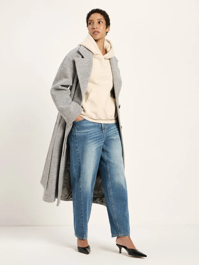 Hooded sweatshirt (GOTS) - creme melange