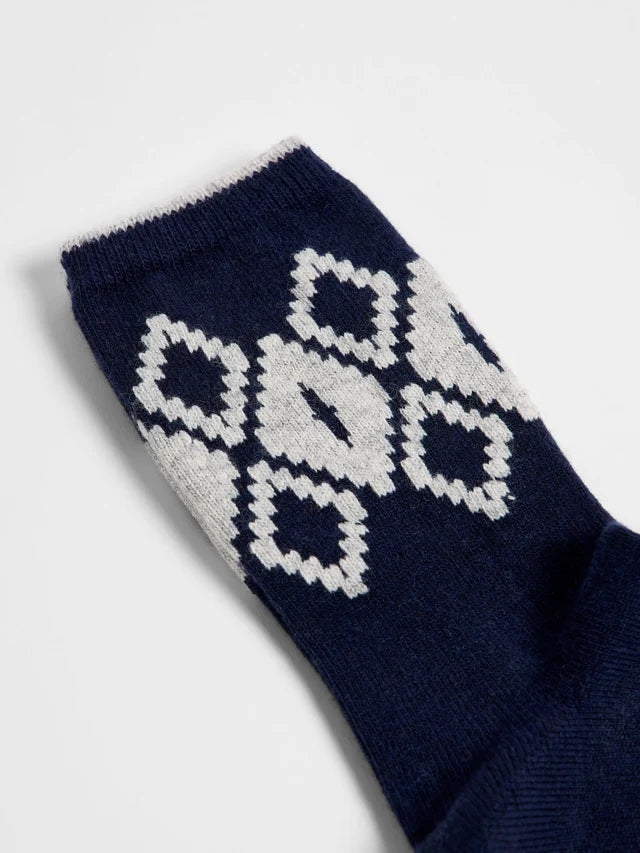 Norwegian socks (GOTS) - midnight