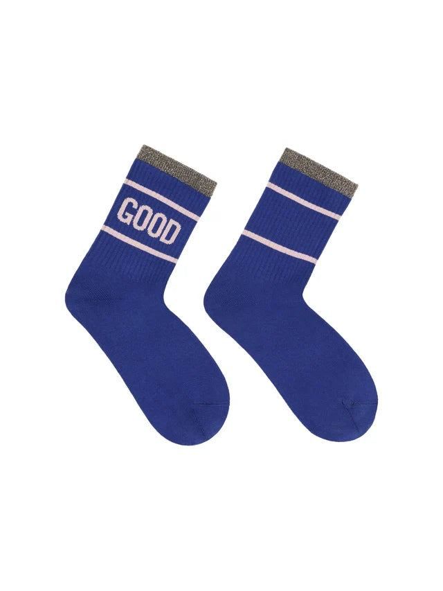 Statement Socks (GOTS) - "GOOD" - Violet