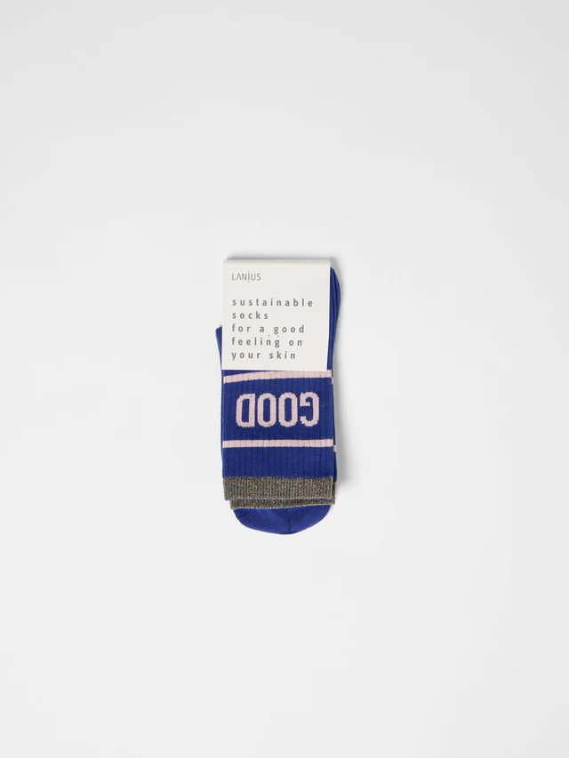 Statement Socks (GOTS) - "GOOD" - Violet