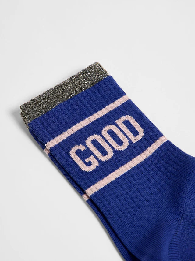 Statement Socks (GOTS) - "GOOD" - Violet