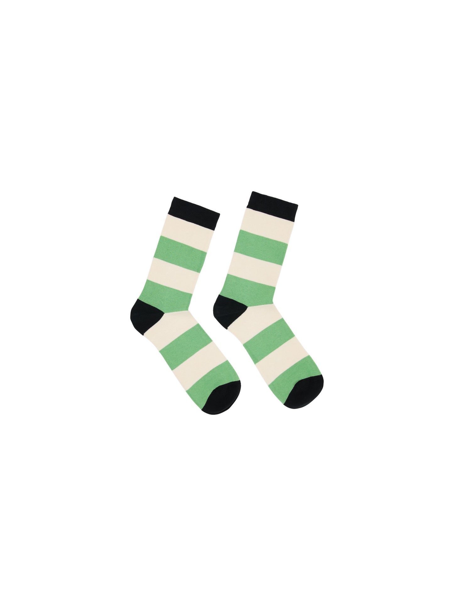 Load image into Gallery viewer, Socks with Stripes GOTS - Fern Multicolour
