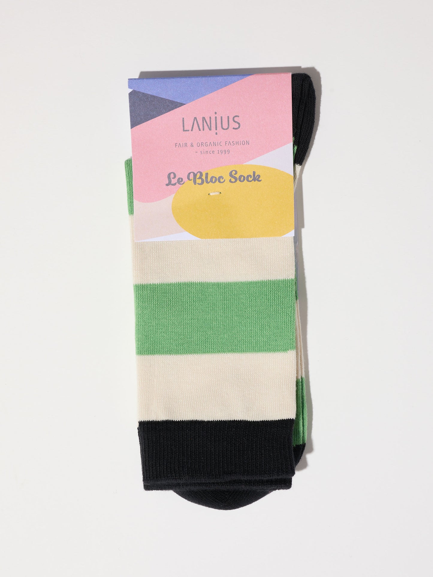 Socks with Stripes GOTS - Fern Multicolour