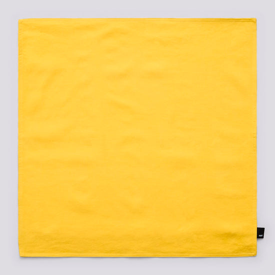 LINEN CUSHION COVER - 60 X 60 - LEMON YELLOW