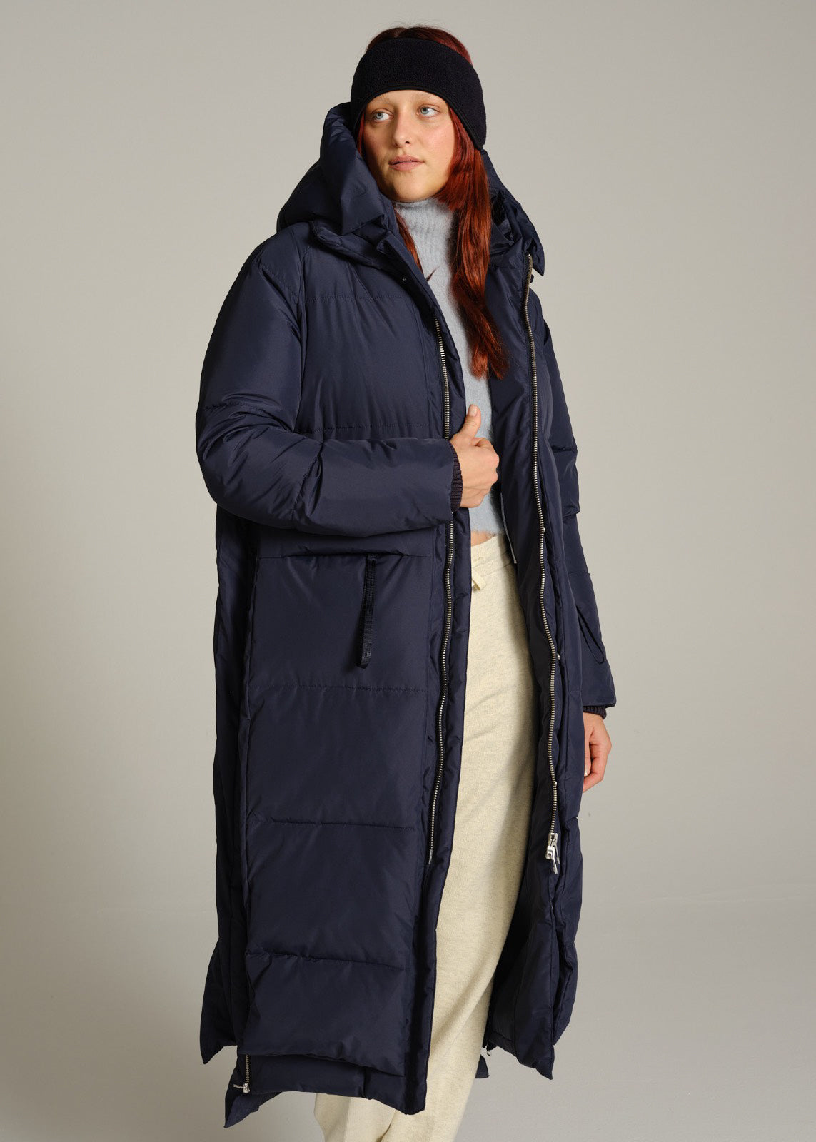 Lourdes Puffermantel - Dark Navy