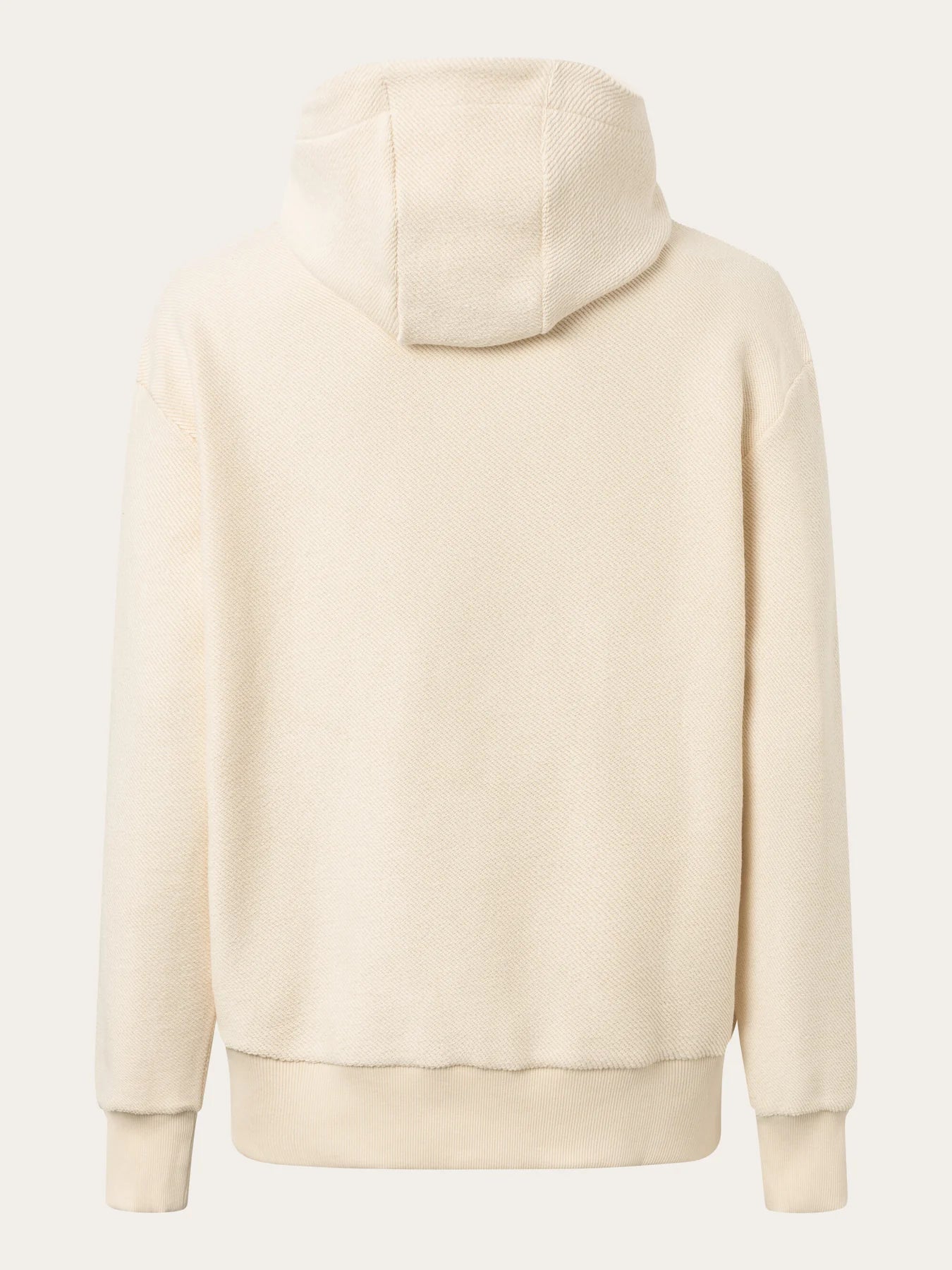 Load image into Gallery viewer, Loose Fit Diagonal Striped Hood Sweat - GOTS/Vegan - Buttercream
