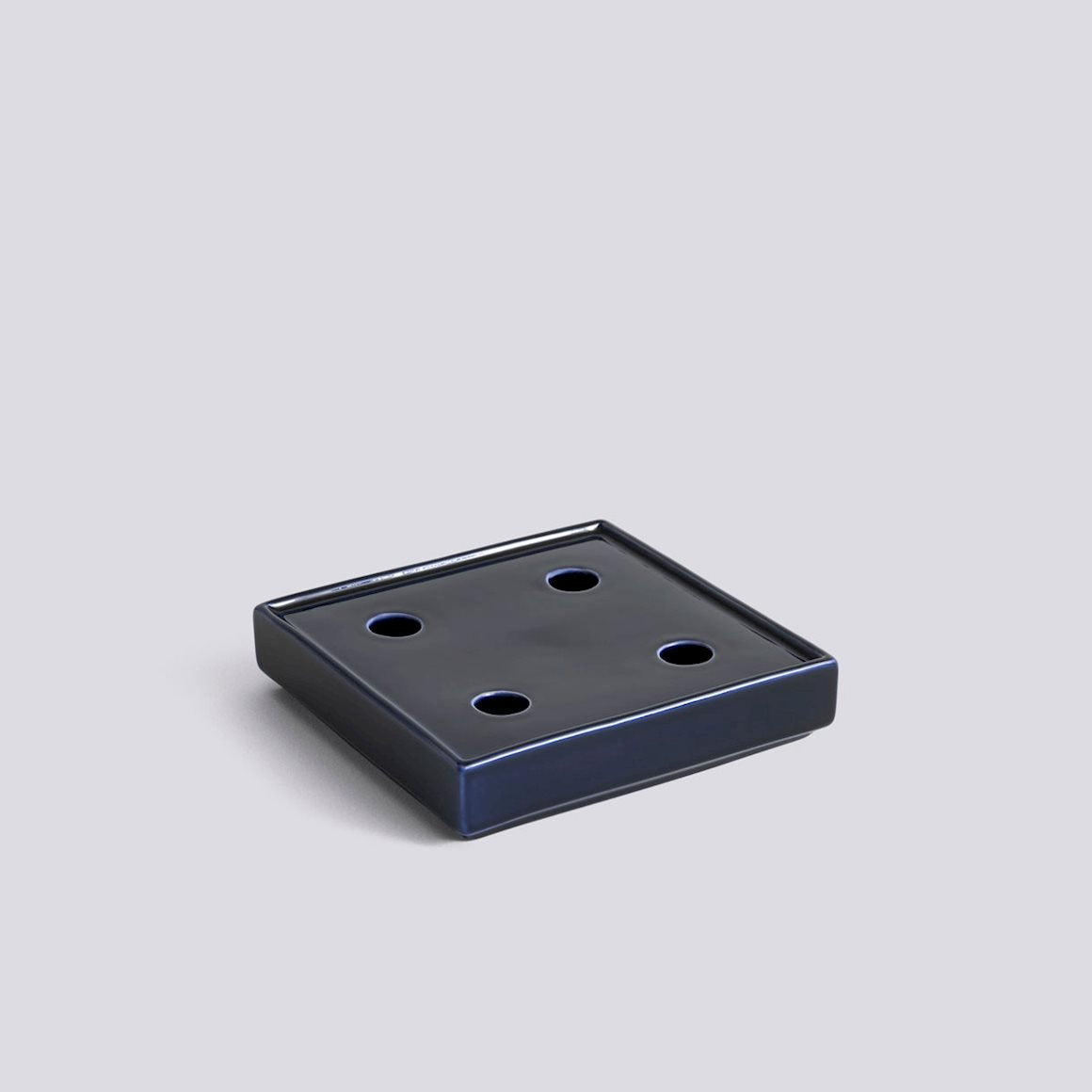 MATTONE CANDLEHOLDER - LARGE - DARK BLUE