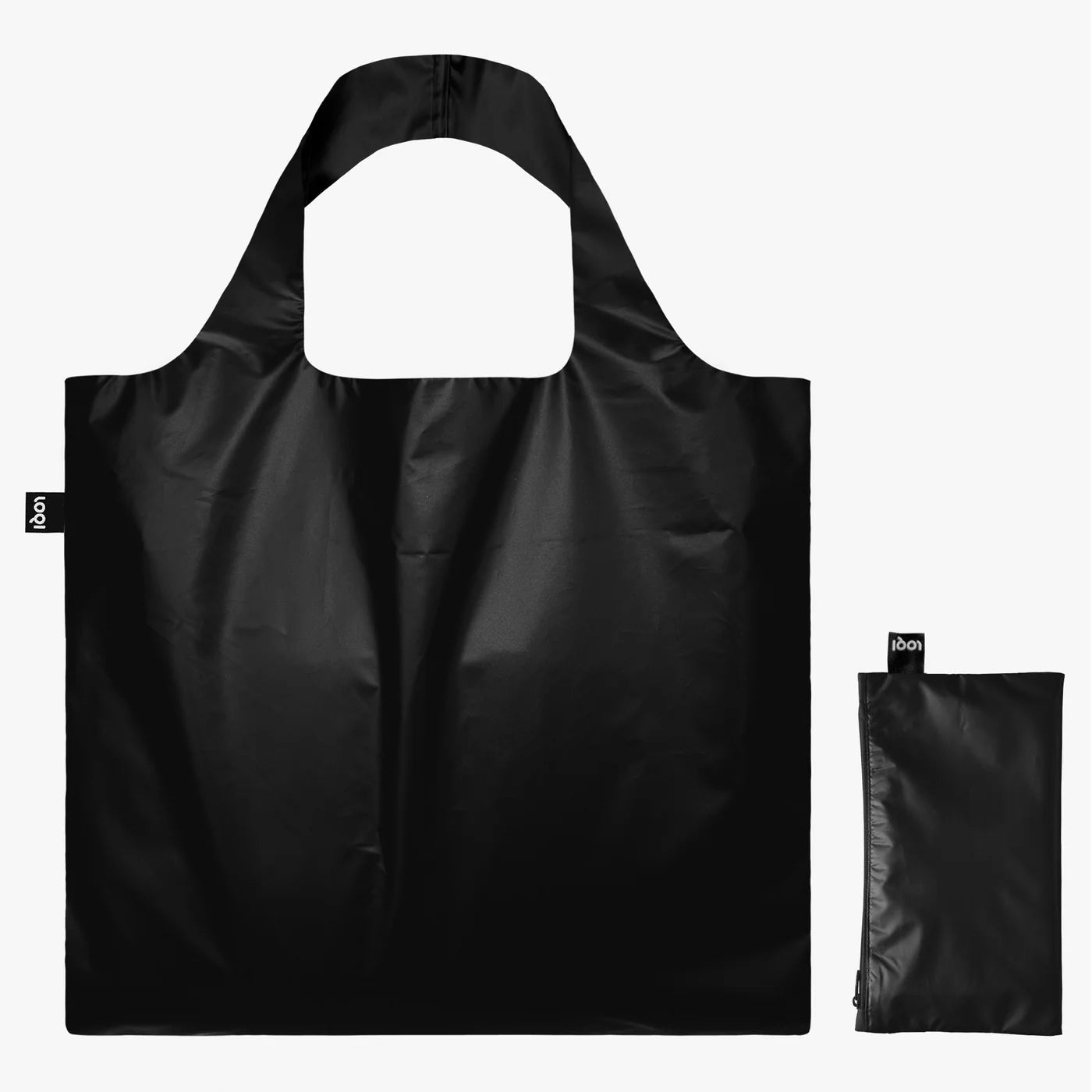 METALLIC Black - Bag with Zip Pocket