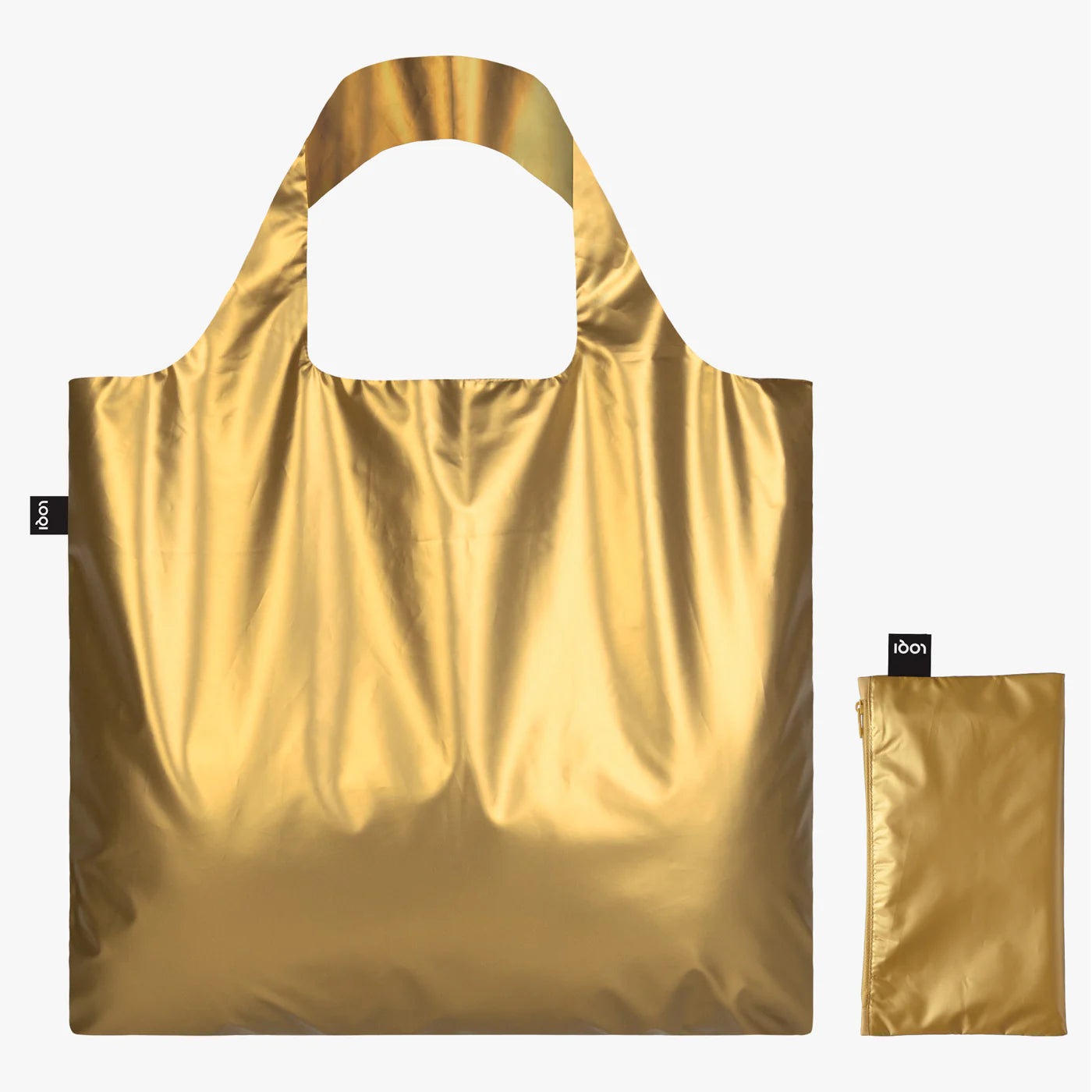 METALLIC Gold - Bag with Zip Pocket