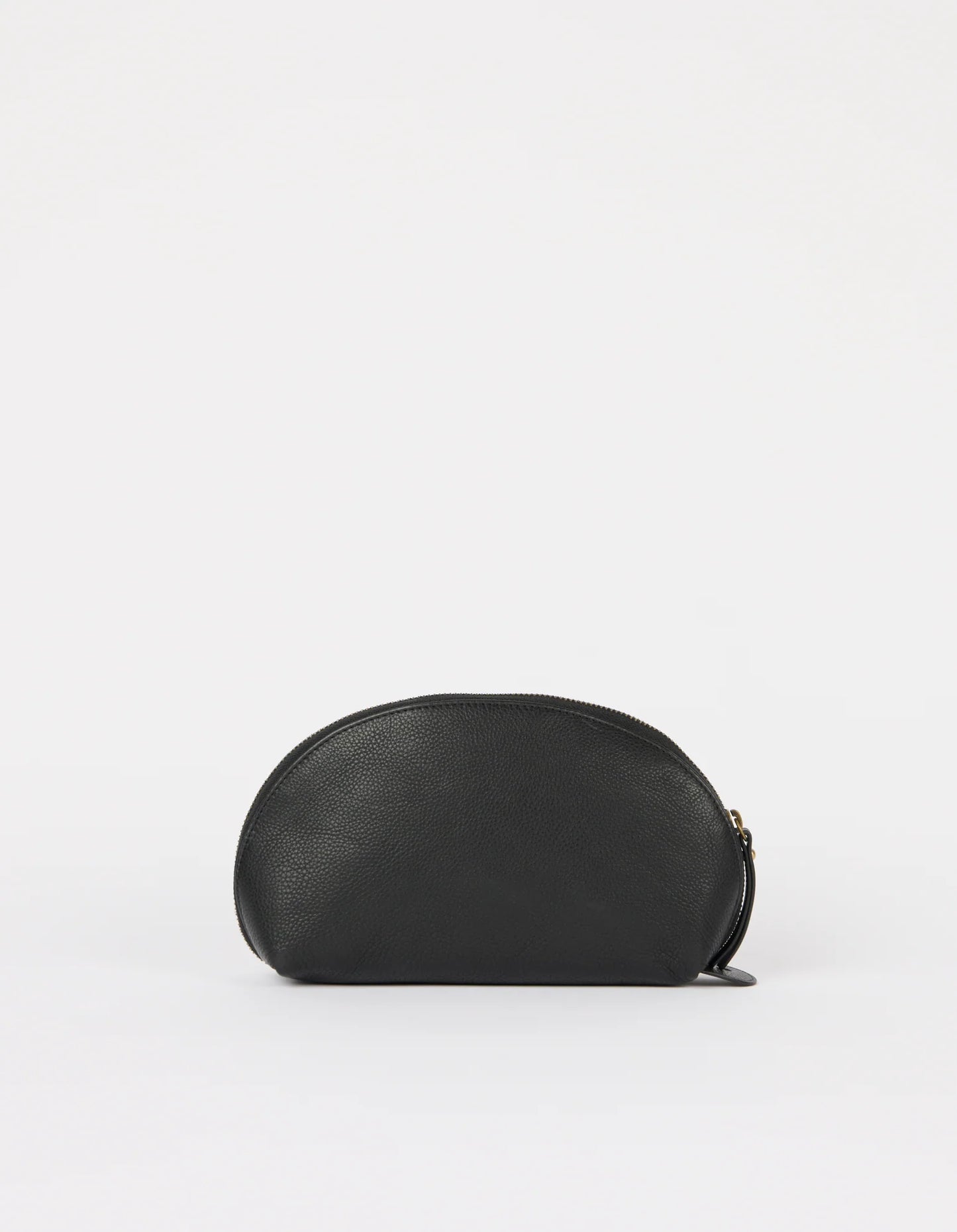 Make up Case - Medium - Black - Soft Grain Leather